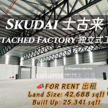 Skudai Industri Jaya Detached Factory For Rent 