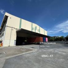 Kapar Meru Klang 4.3 acres warehouse with racking pallet for rent 