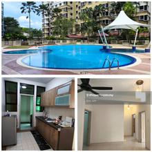 Spacious 3 bedroom semi furnished condo 