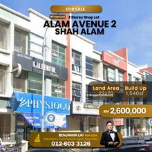 Alam Avenue 2, Shah Alam 3sty Shop For Sale 