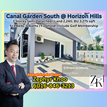 The Canal Garden South @ Horizon Hills 3 Storey Cluster For Sale