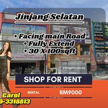 Jalan kepong jinjang selatan Ground Floor Shop For Rent
