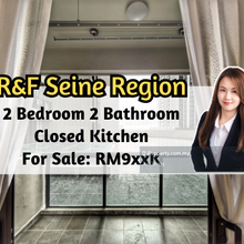 R&F Seine Region, 2 Bedroom 2 Bathroom, Closed Kitchen, 1 Car Park