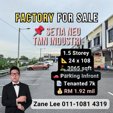 For Sale   l   1.5 Storey Factory   l   Setia Neo, Tmn Industri Jaya