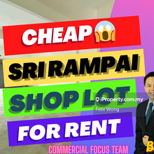 Hot Area, Shop For Rent, Sri Rampai, Wangsa Maju, Genting Klang