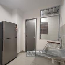Brand new Semi furnished Fridge Air cond x 2  Fridge Balcony