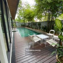 Corner lot semi-D with private pool in gated and guarded community
