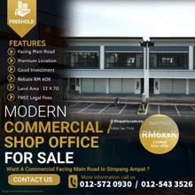 Very low down payment and rebate rm60k get facing main road shop lot 