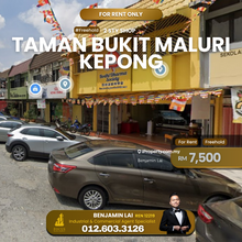 2 Storey Shoplot for rent @ Taman Bukit Maluri