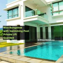 Freehold bungalow, limited unit, guarded, swimming pool, lift