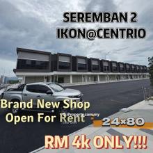 Seremban 2 Ikon Centrio Brand New Shop For Rent
