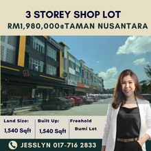 Taman Nusantara 3 Storey Shop Lot For Sale & Rent