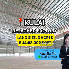 Kulai Beside Highway Detached Factory 3 Acres Medium Industry