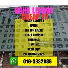 Bank Lelong Freehold Office Megan Avenue 1 Jalan Yap Kwang Seng Kl