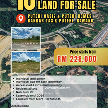 Bandar Tasik Puteri Rawang Bungalow land for sale