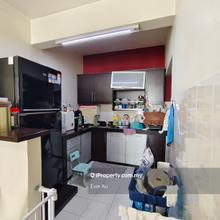 High floor, partly furnished with kitchen cabinet and room wardrobe