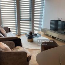 Facing main road fully furnished unit for rent , rare in market 