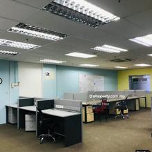Furnished office with office furniture