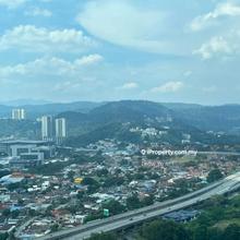 High floor unblocked mountain and pond view