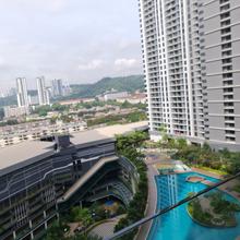 Well connected Location & Stunning Views: Partly Furnished Condo Unit.