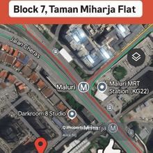 Ground Floor Unit, Taman Miharja Flat Walk to Lrt