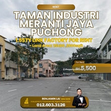 Taman Industri Meranti Jaya Puchong 1.5sty Link Factory For Rent 