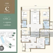 Duta Park Residence, Dual Key Corner Unit, KLCC View