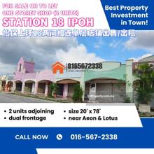 Prime Retail Shop To Let or For Sale at Station 18 Ipoh