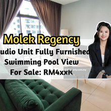 Molek Regency, Studio Unit, Fully Furnished, Swimming Pool View