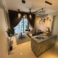 Trion2 2rooms2bath with carpark full furnish id design brand new good