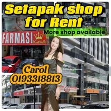 Setapak gombak ,wangsa maju ,jalan air panas prima shoplot for rent