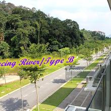 3sty bungalow, nice view, 8r8b, gate and guarded, facing river
