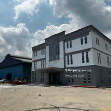 Factory/Kilang Jeram Mukim Kapar With 2 Sty Office Building For Rent