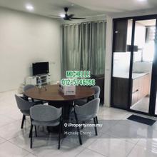 1076sqft fully furnished, 3 bedrooms, 2 carparks