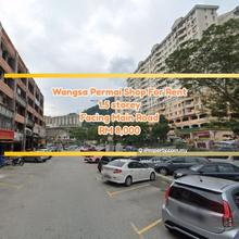 Wangsa Permai 1.5 sty shop for rent, facing main road