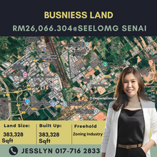 Seelong Senai, Zoning Industry Land For Sale