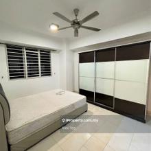 Rdy move in, nice reno full furnish 3r2b corner w unbloc view, lrt yes