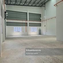 New factory, modern facade, gated and guarded, great location