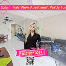Permas Jaya Fair View Apartment Partly Furnished 4bed with Carpark