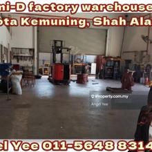Semi-D Factory Warehouse @Kota Kemuning Shah Alam