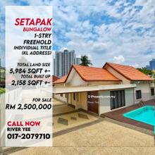 Setapak Bungalow with Land 5900 sf Taman P Ramlee next to Titiwangsa