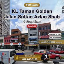 Taman Golden, Jalan Sultan Azlan Shah 4 Story Shop For Sale