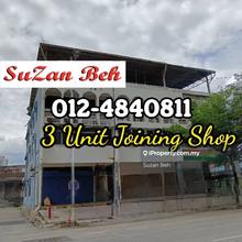 3 Unit Joining Shop For Sale at Georgetown Penang
