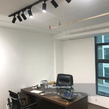 Direct mrt linked station fully furnished office for sale at rm345k