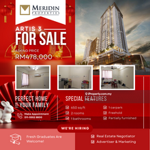 Artis 3, 650 sq.ft, Partially Furnished, Jelutong