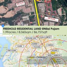 Flat residential land ready to build near Nilam Sri Pajam flat