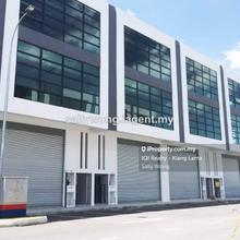 Kepong spacious terrace factory with 3tonnes cargo lift for sale