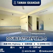 Iskandar Double Storey Semi-D House for Sale