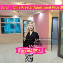 Skudai Villa Krystal Apartment Nice 3bed with Carpark Rm500 Can Buy