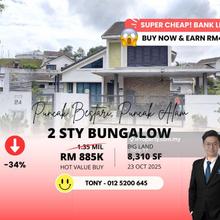 Earn Rm465k! Bank Lelong 2 Storey Bungalow @ Puncak Bestari Alam